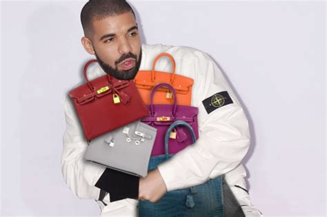 drake Hermes birkin purses